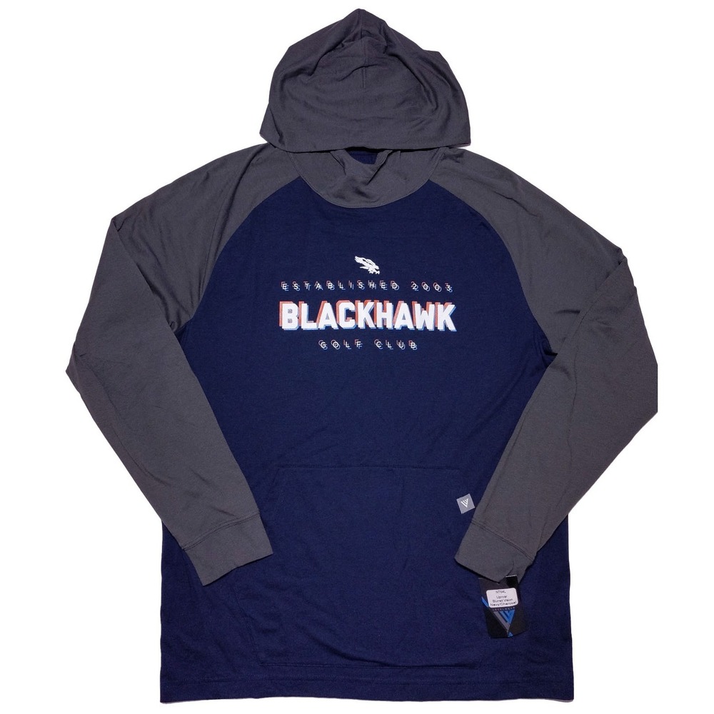 LEVELWEAR Blackhawk Golf Club Long Sleeve Hoodie Shirt Edmonton Medium M ~‎ New